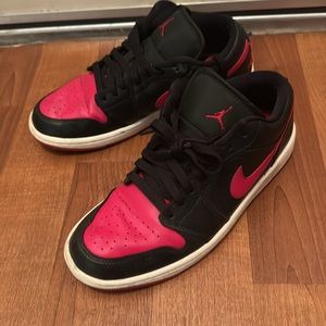 Black and red Jordan 1s